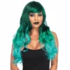 Tomfoolery Ombre Jewel Green Long Wavy Wig 1 Tomfoolery Ombre Jewel Green Long Wavy Wig