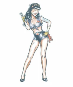 Carnival Products Tinsley FX Temp Tattoo - Mechanic Pin Up Tattoos