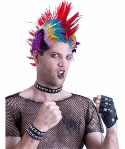 Swedia's Punk Set - Glove, Wrist Cuff And Choker 1980's