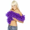 Smiffys Deluxe Feather Boa - Purple 1920's