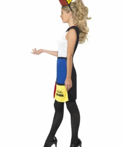 Smiffys Rubiks Cube Costume With Headband Ladiesc