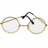 Swedia's Accessoriesc Lennon/Santa Round Gold Rimmed Glasses