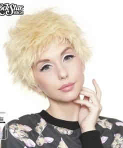 Brave N Krazy Sassi Short Light Blonde Rock Star Wig Wigsc