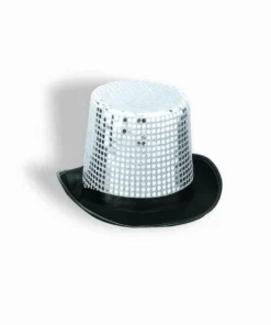Forum Novelties Silver Sequin Top Hat - Forum