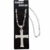 Carnival Products Silver Cross Necklace 1980's