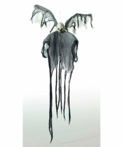 Tomfoolery Props Small Flying White Skull Stake Halloween Prop