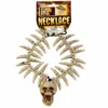 Tomfoolery Stone Age Style Necklace - Skulls And Teeth Halloweenc