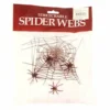 Tomfoolery Stretchable Spider Web With 4 Spiders 60 Gr - Dr Toms Halloweenc