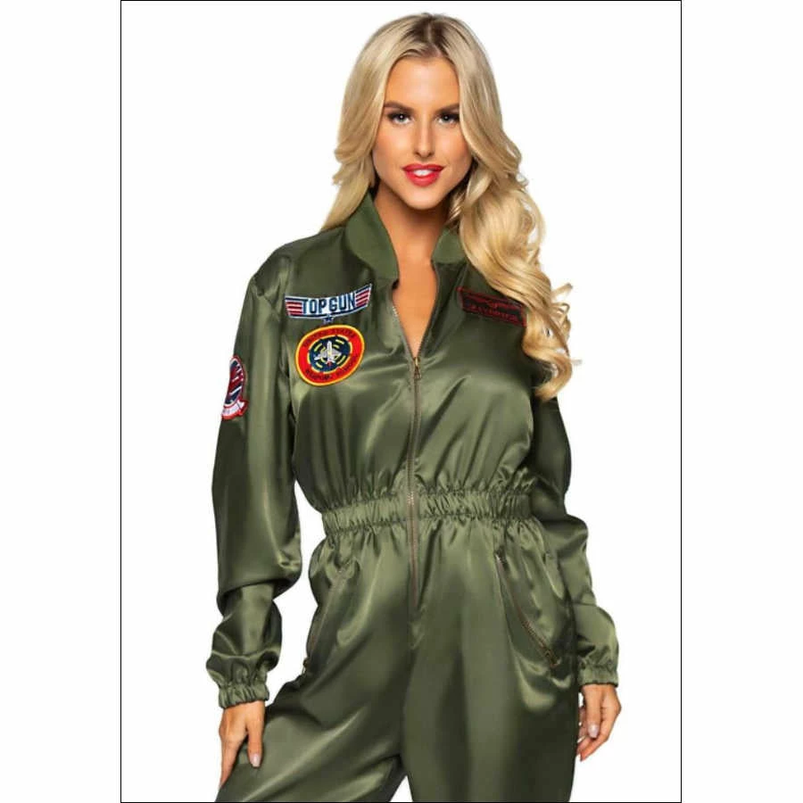Tomfoolery Top Gun Ladies Parachute Flight Suit Costume 3 Tomfoolery Top Gun Ladies Parachute Flight Suit Costume