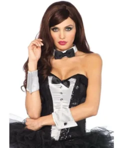 Tomfoolery Easter Tuxedo Bow Tie & Cuff Costume Set