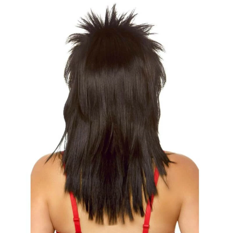 Tomfoolery Unisex Rockstar Wig - Black - Leg Avenue 5 Tomfoolery Unisex Rockstar Wig - Black - Leg Avenue