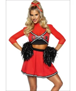 Smiffys Varsity Babe Cheerleader Ladies Costume Ladiesc 7 Smiffys Varsity Babe Cheerleader Ladies Costume Ladiesc