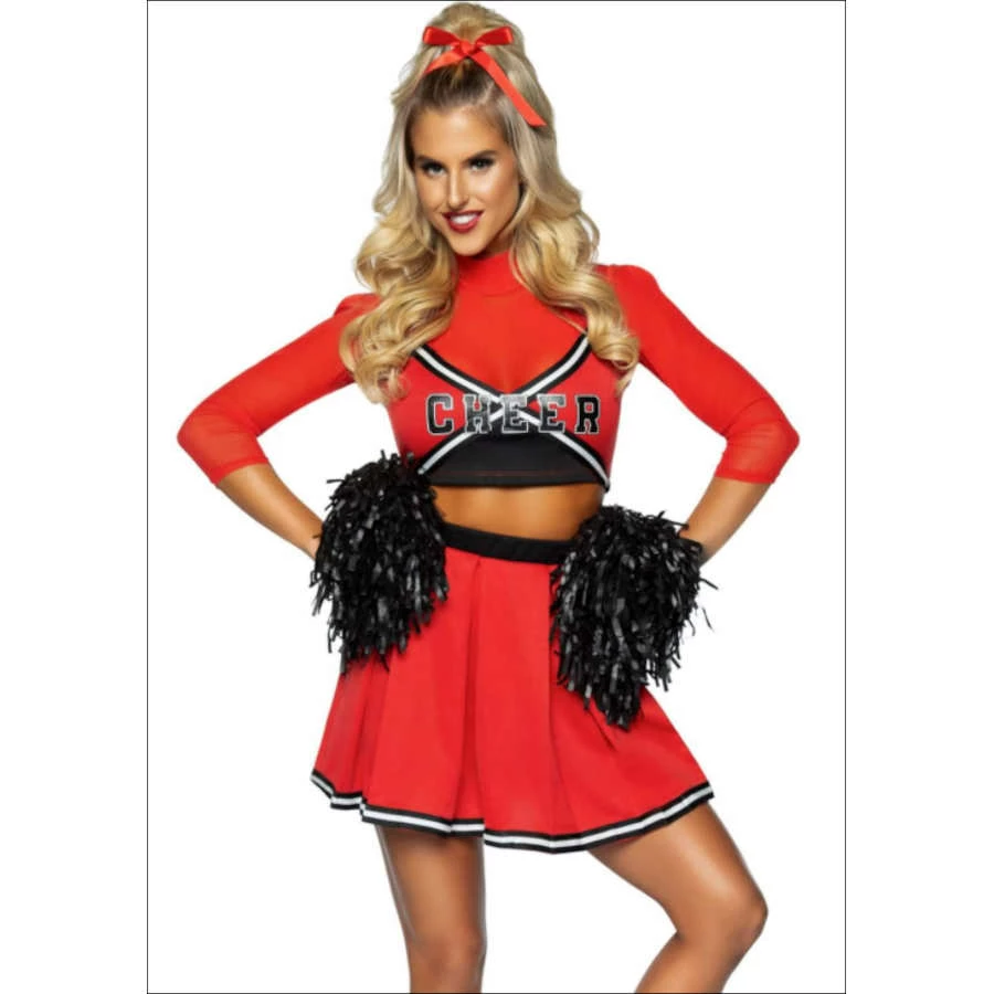 Smiffys Varsity Babe Cheerleader Ladies Costume Ladiesc 5 Smiffys Varsity Babe Cheerleader Ladies Costume Ladiesc