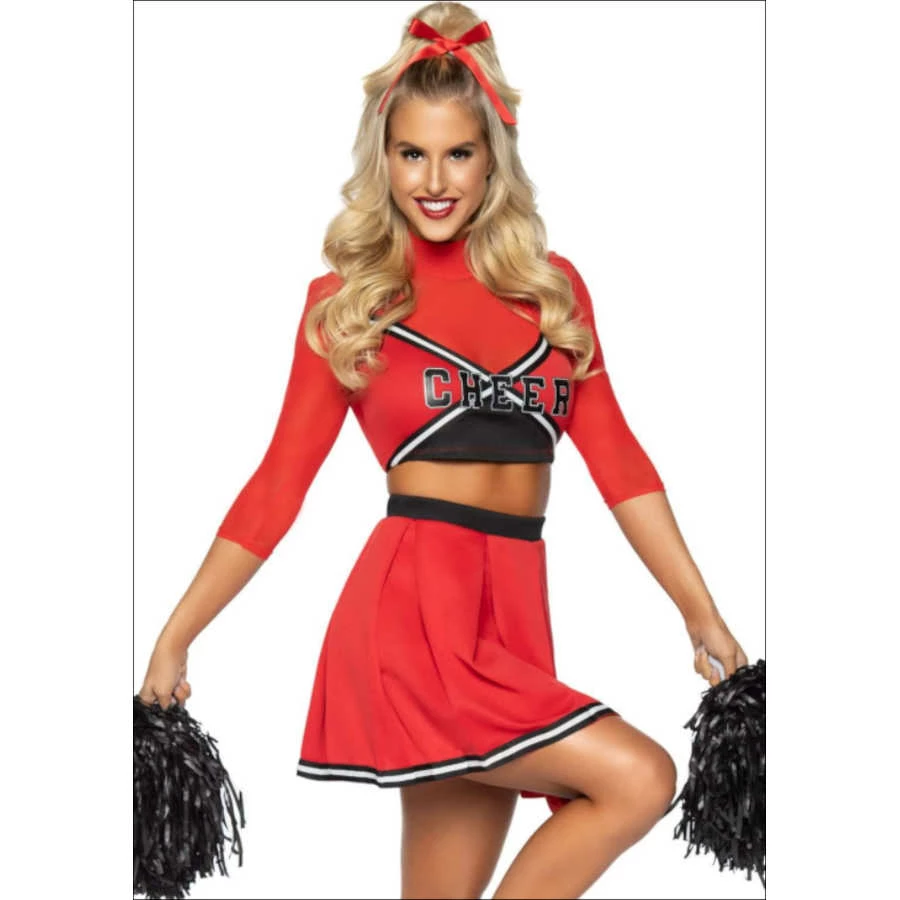 Smiffys Varsity Babe Cheerleader Ladies Costume Ladiesc 3 Smiffys Varsity Babe Cheerleader Ladies Costume Ladiesc