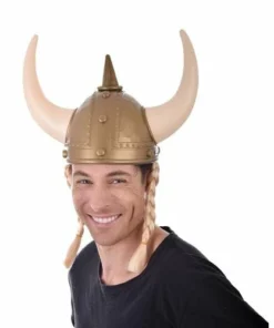 Tomfoolery Viking Helmet With Plaits - Dr Toms