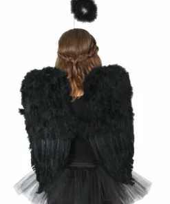 Swedia's Accessoriesc Large Feather Wings - Black