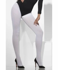 Smiffys White Opaque Tights