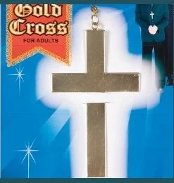 Forum Novelties Gold Cross Necklace In Metal