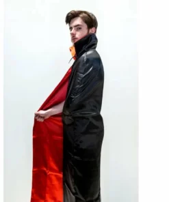 Interalia Group Adult Black Vampire Cape With Red Lining