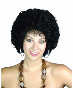 Carnival Products Wig-Mini Disco Afro 6" Black 1960's