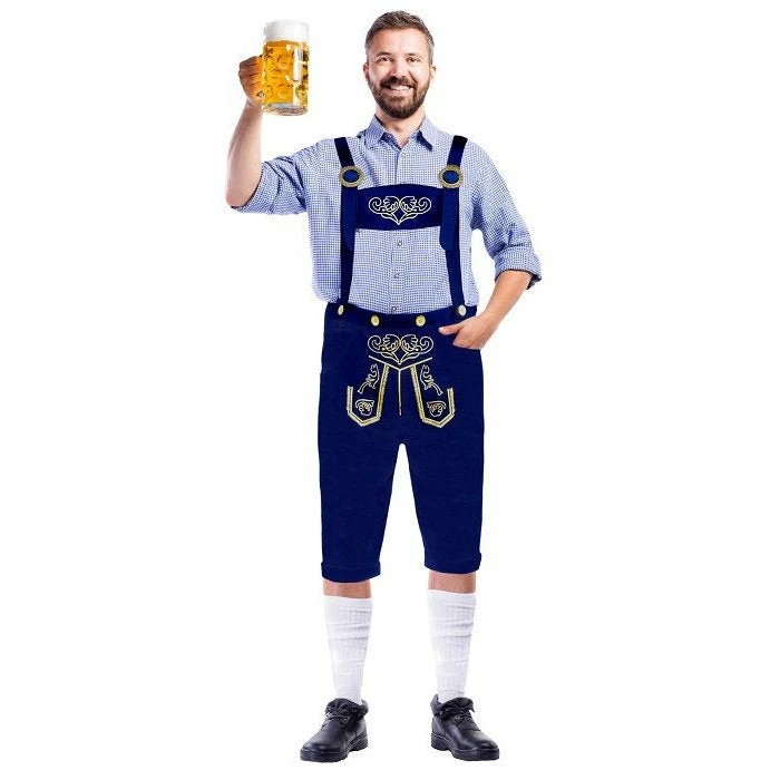 Interalia Group Bavarian Beer Man Costume - Blue 3 Interalia Group Bavarian Beer Man Costume - Blue