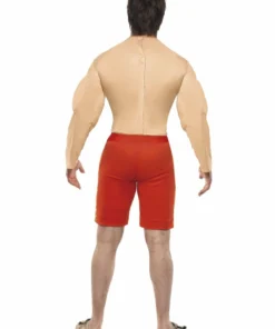 Smiffys Baywatch Lifeguard Costume With Muscle Chest
