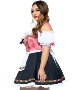 Tomfoolery Ladiesc Ladies Plus Oktoberfest Beer Garden Babe Costume By Leg Avenue