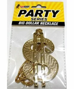 Allen Trading 1970's Big Dollar Necklace