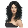 Smiffys Glamour Wig - Black Wigsc