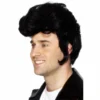 Smiffys Black Rockstar Wig 1950's