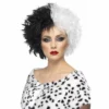 Smiffys 1960's Black And White Evil Madame Wig