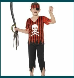 Smiffys Jolly Roger Pirate - Boys Boys Costumes