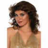 Tomfoolery 1970's Farrah Brown Feathered Wig