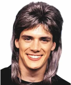 Carnival Products Wig-Mullet Streaked Brown & Blonde 1970's