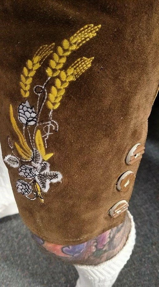 Tiger Leather Mensc Brown Leather Lederhosen - Wolfgang 5 Tiger Leather Mensc Brown Leather Lederhosen - Wolfgang