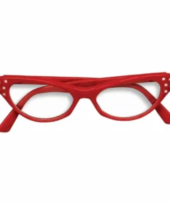 Forum Novelties Accessoriesc 50s Rhinestone Glasses - Red