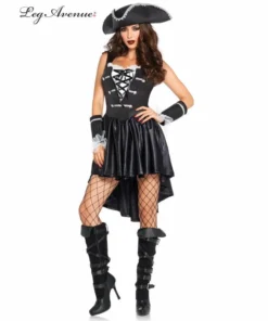 Tomfoolery Captain Black Heart Ladies Leg Avenue Costume Ladiesc