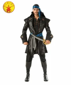 Rubie's Deerfield Mensc Captain Black Heart Pirate Costume-Adult