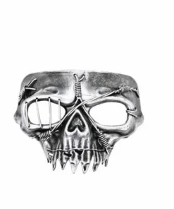 Tomfoolery Casper Silver Halloween Face Mask