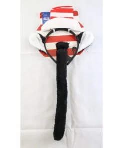 Trademart Book Weekc Cat Headband Tail And Red & White Hat