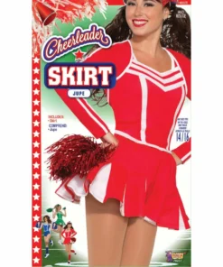 Forum Novelties Cheerleader Pleated Red Skirt-Ladies Occupations & Uniforms
