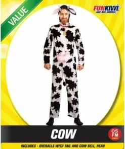 Allen Trading Adult Cow Jumpsuit Costume Mensc