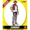 Allen Trading Mensc Cowboy Adult Costume With Cow Print Chaps & Vest