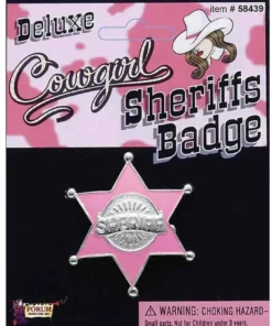 Trademart Cowgirl Pink Sheriff Badge