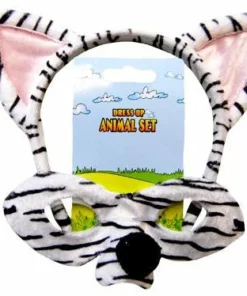 Swedia's Animals Accessories Zebra - Headband & Mask Set