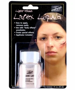 Tomfoolery Accessoriesc Mehron Liquid Latex Light Flesh With Brush 30 Ml