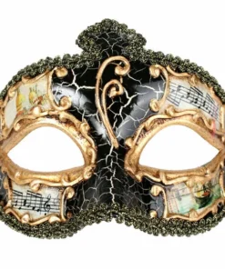Tomfoolery Accessoriesc Salvatore Men's Masquerade Black Eye Mask