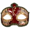 Tomfoolery Salvatore Men's Masquerade Eye Mask In Red