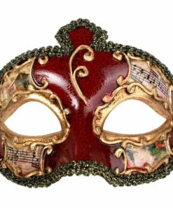 Tomfoolery Salvatore Men's Masquerade Eye Mask In Red