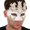 Tomfoolery Cavalli Centurion White & Gold Mask